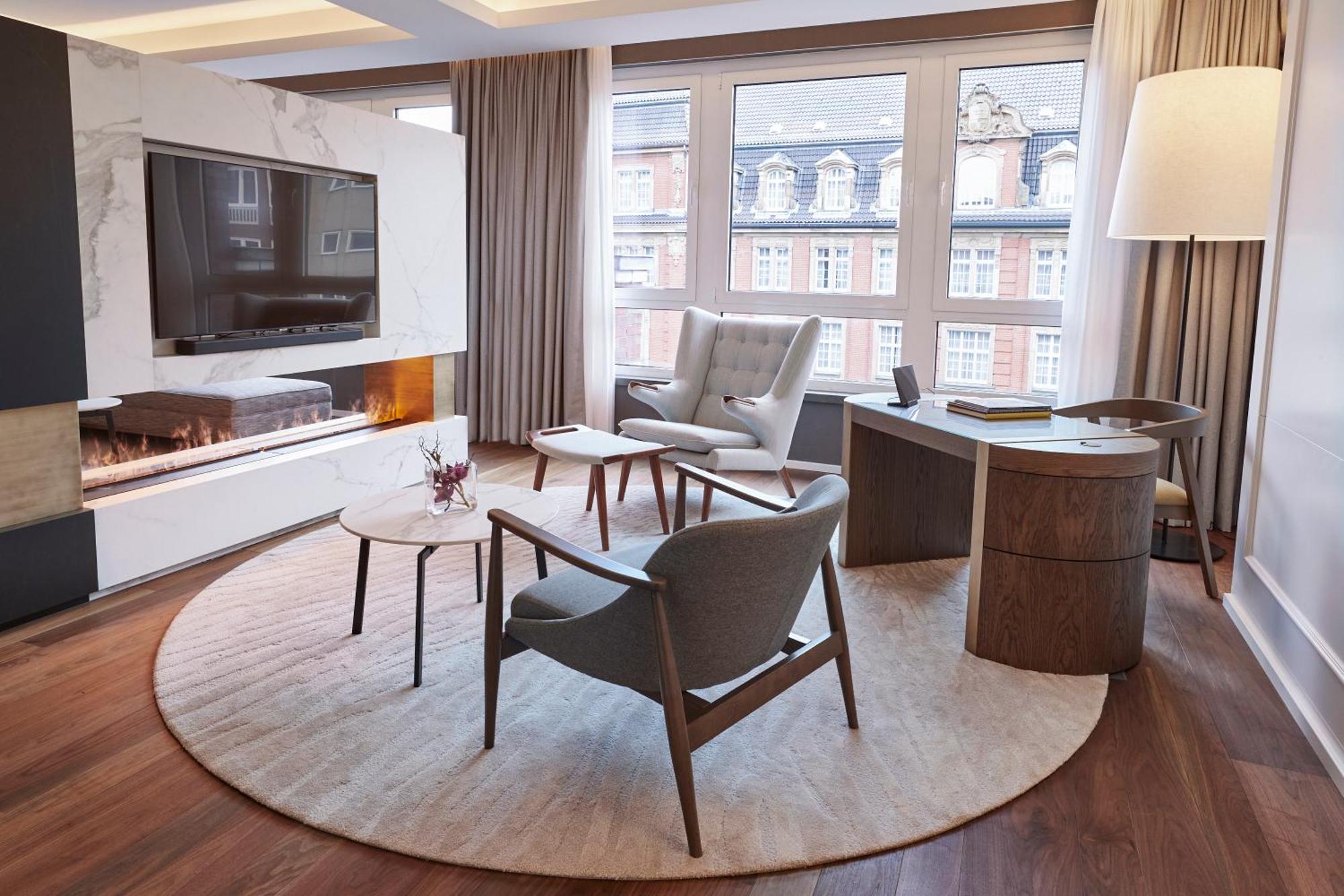 Steigenberger Hotel Hamburg Exterior photo 3D interior visualization